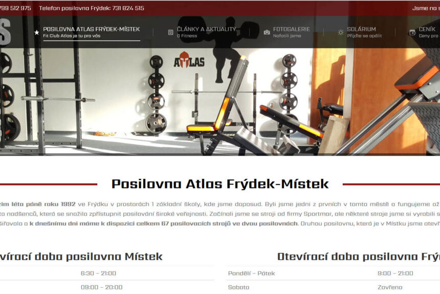 nove-webove-stranky-posilovna-frydek-mistek-fit-club-atlas Nové webové stránky